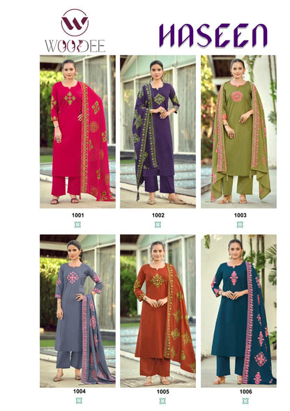 Haseen Woodee Bombay Readymade Pant Style Suits Supplier