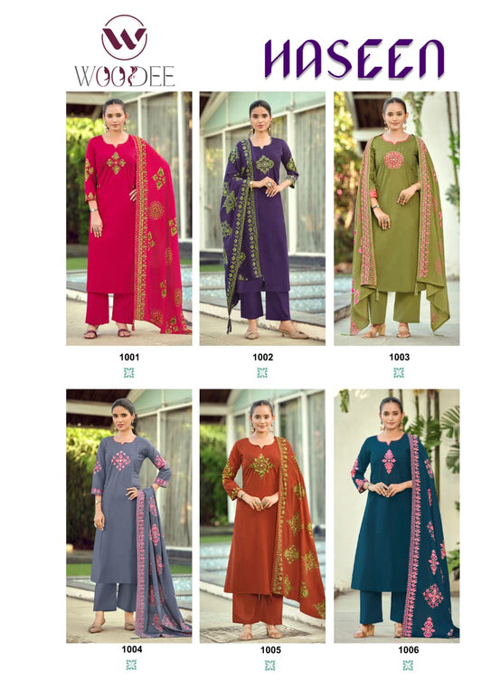 Haseen Woodee Bombay Readymade Pant Style Suits Supplier