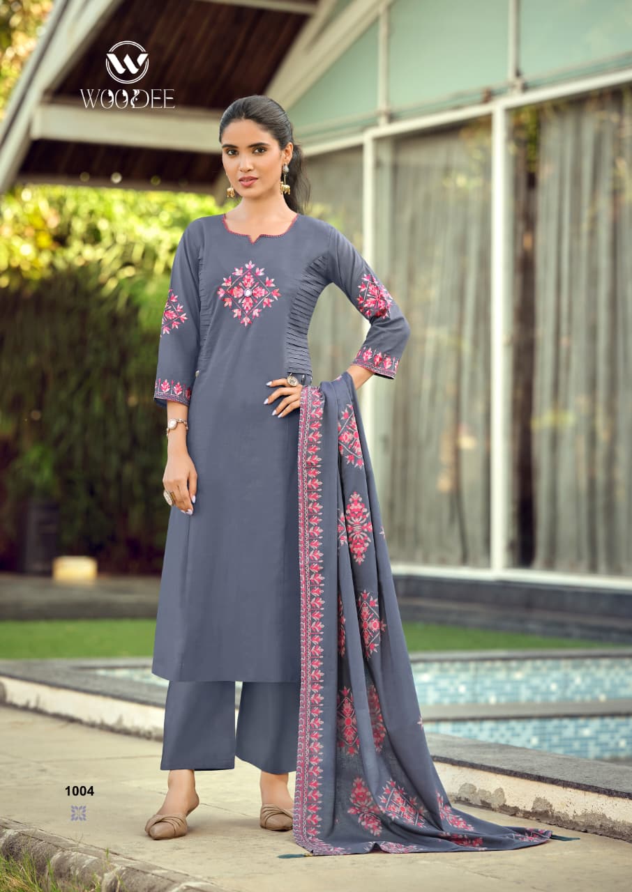 Haseen Woodee Bombay Readymade Pant Style Suits Supplier