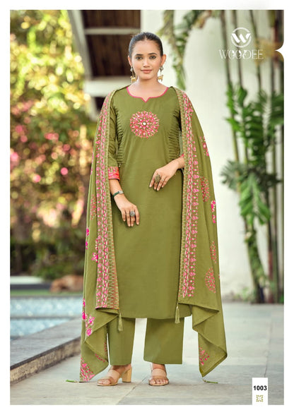 Haseen Woodee Bombay Readymade Pant Style Suits Supplier
