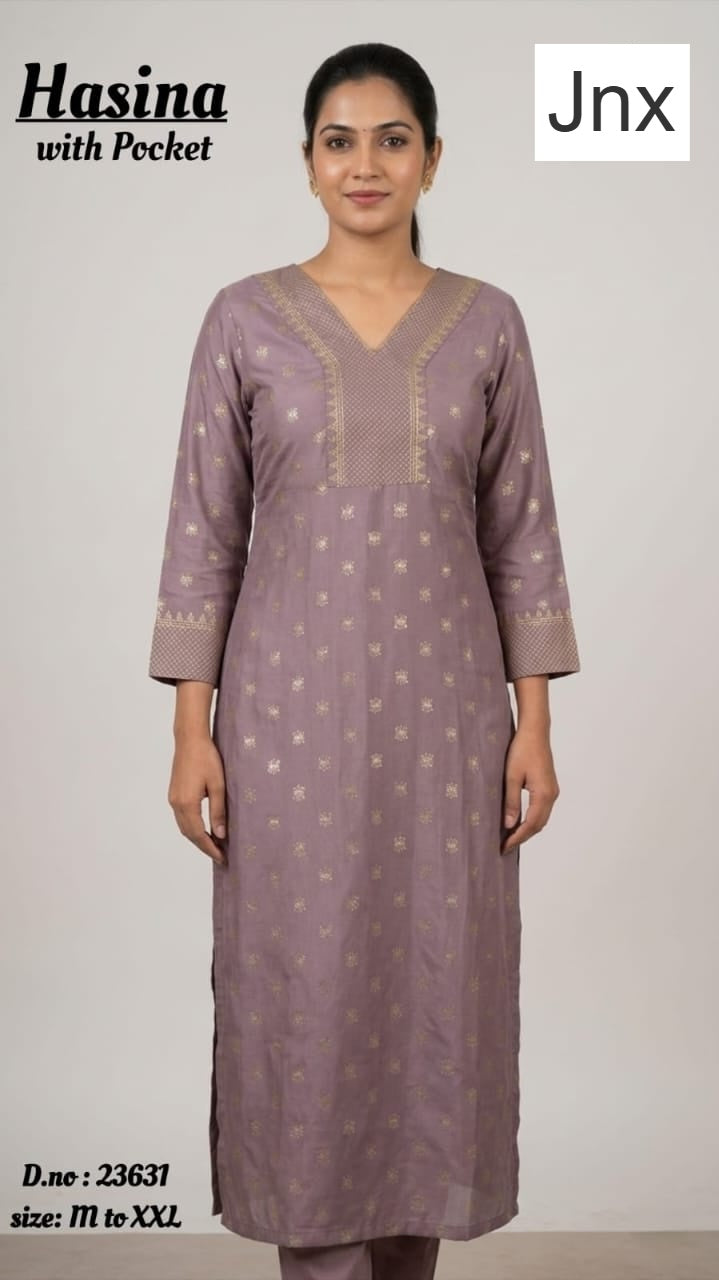 Haseena Jnx Roman Kurti Pant Set Exporter India