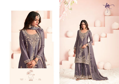 Haseena Radha Trendz Moss Silk Readymade Plazzo Style Suits Wholesale Price
