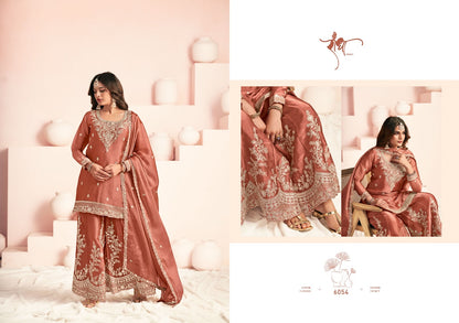 Haseena Radha Trendz Moss Silk Readymade Plazzo Style Suits Wholesale Price