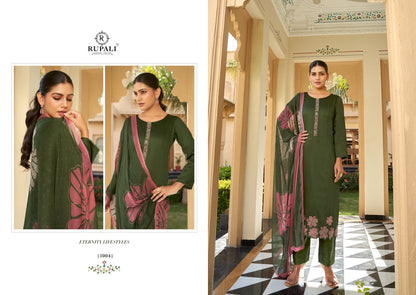 Haseena Rupali Jaam Satin Pant Style Suits Exporter