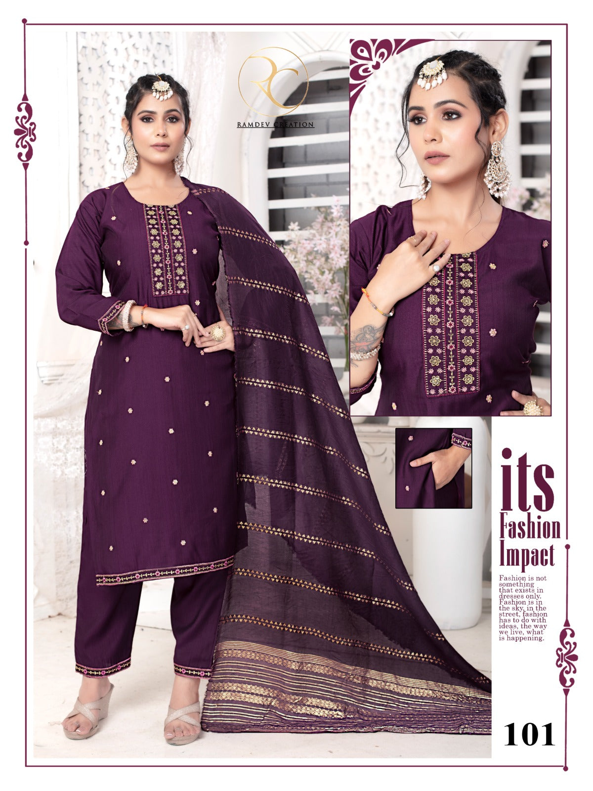 Haseena Vol 1 Ramdev Creation Silk Readymade Pant Style Suits Exporter Gujarat