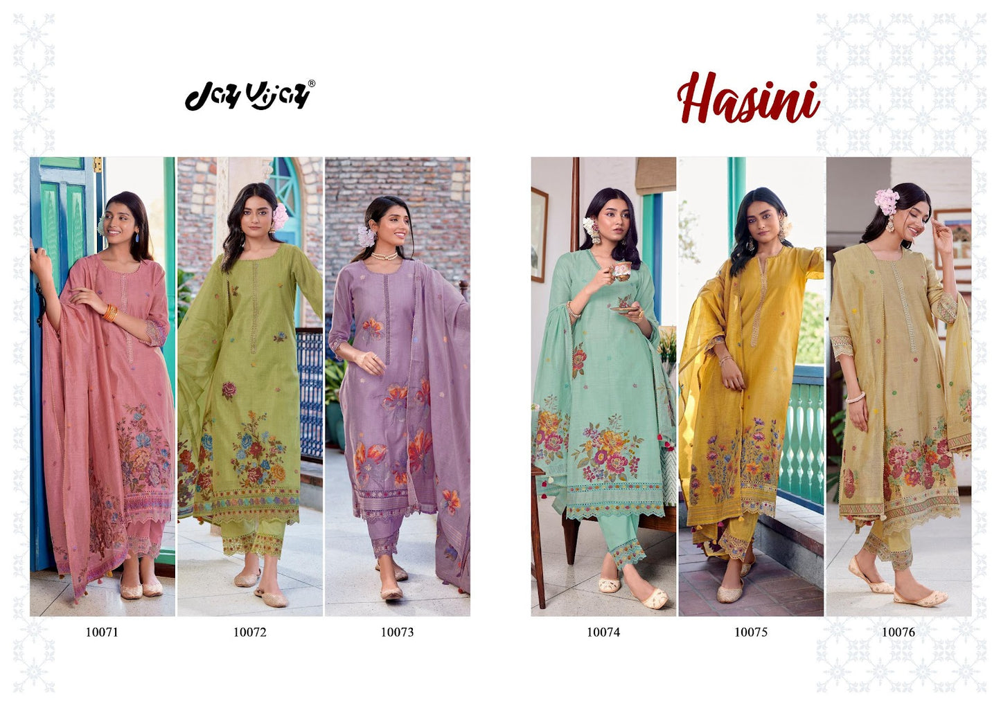 Hasini Jay Vijay South Cotton Pant Style Suits Supplier Gujarat