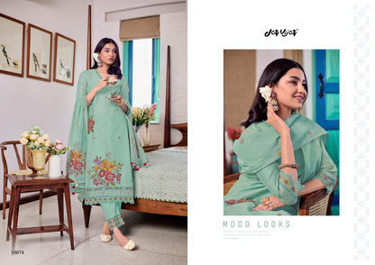 Hasini Jay Vijay South Cotton Pant Style Suits Supplier Gujarat