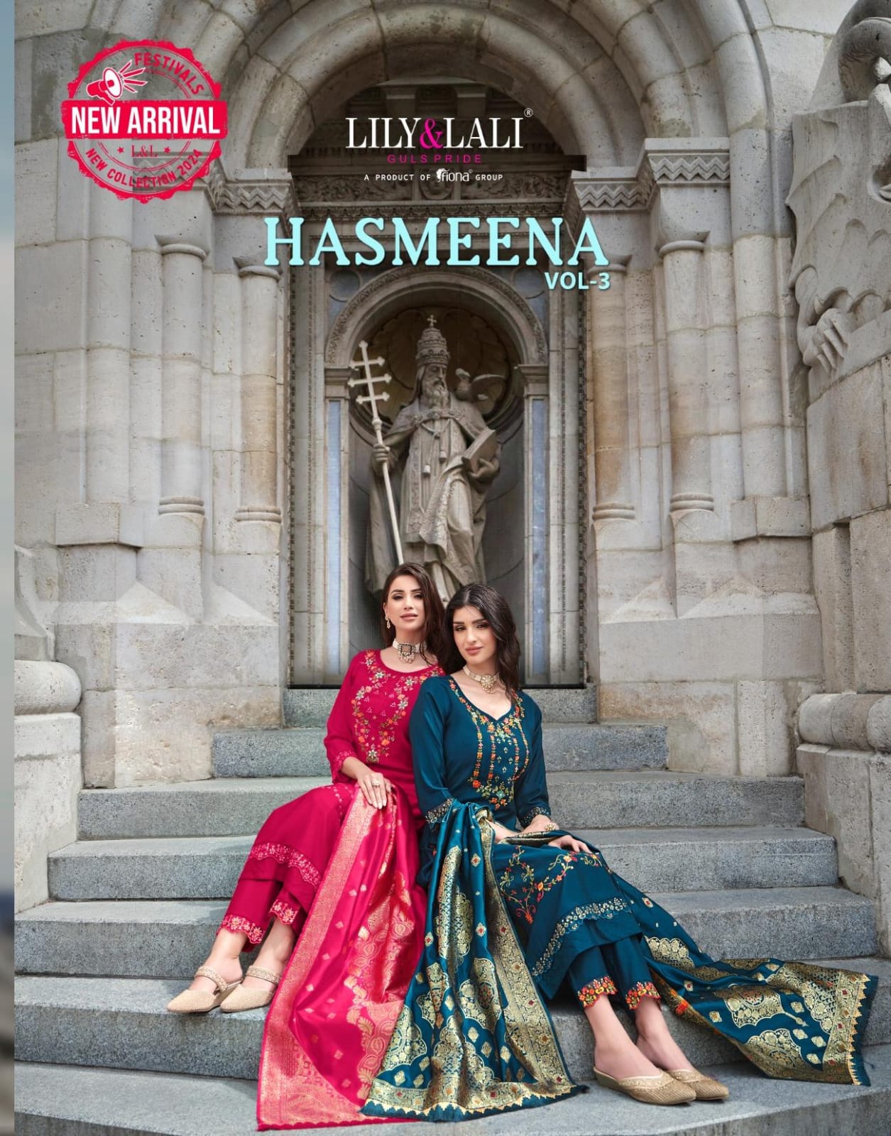 Hasmeena Vol 3 Lily Lali Viscose Readymade Pant Style Suits Wholesale Rate