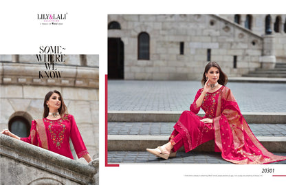 Hasmeena Vol 3 Lily Lali Viscose Readymade Pant Style Suits Wholesale Rate
