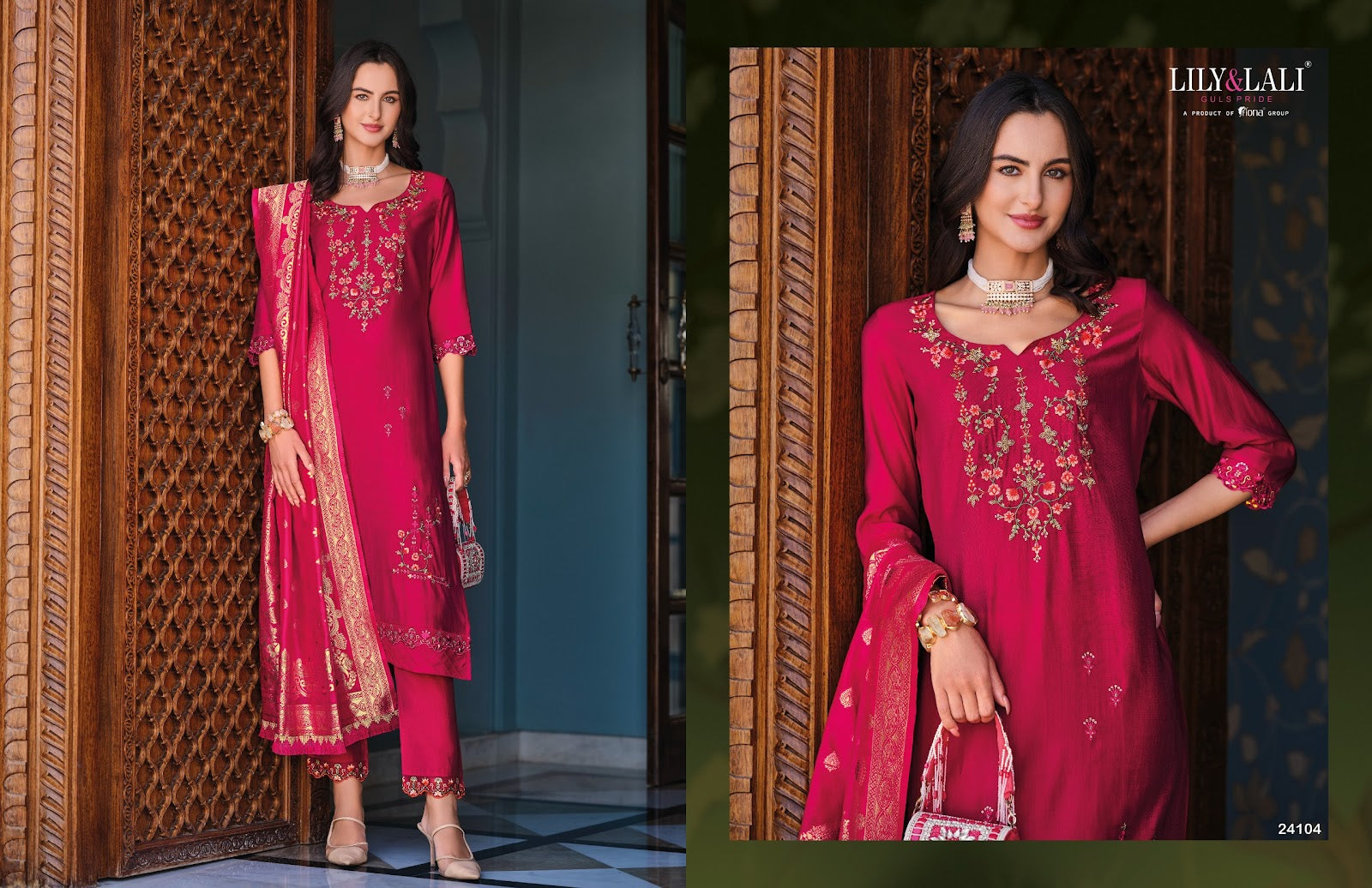Hasmeena Vol 5 Lily Lali Viscose Readymade Pant Style Suits Wholesale