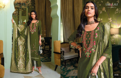 Hasmeena Vol 5 Lily Lali Viscose Readymade Pant Style Suits Wholesale