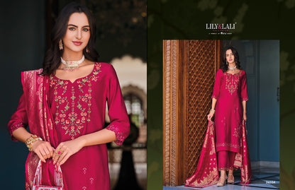 Hasmeena Vol 5 Lily Lali Viscose Readymade Pant Style Suits Wholesale