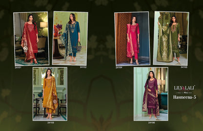 Hasmeena Vol 5 Lily Lali Viscose Readymade Pant Style Suits Wholesale