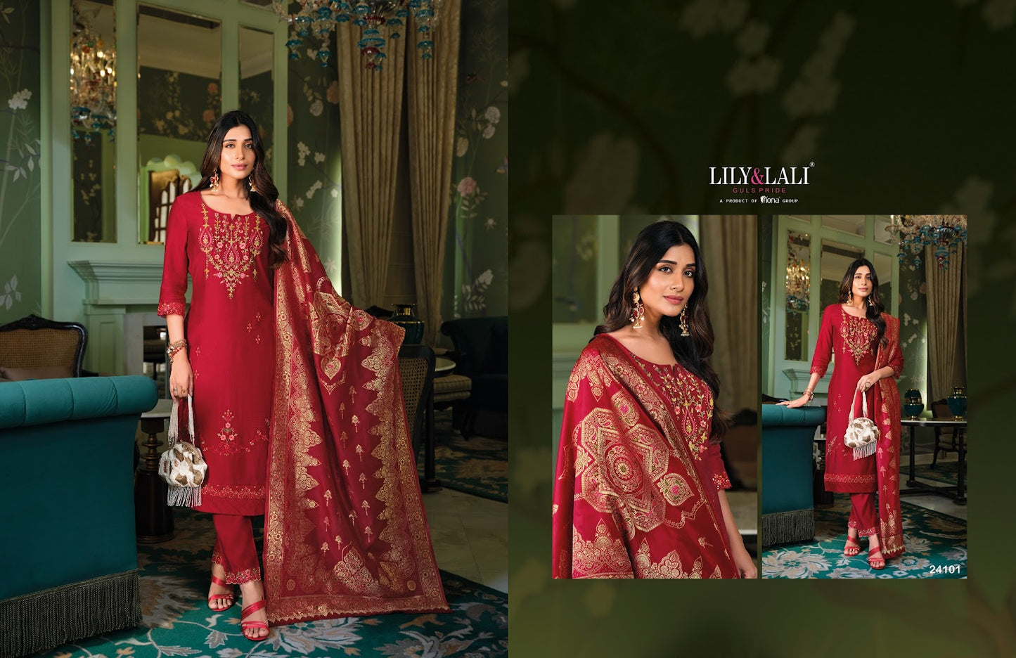 Hasmeena Vol 5 Lily Lali Viscose Readymade Pant Style Suits Wholesale