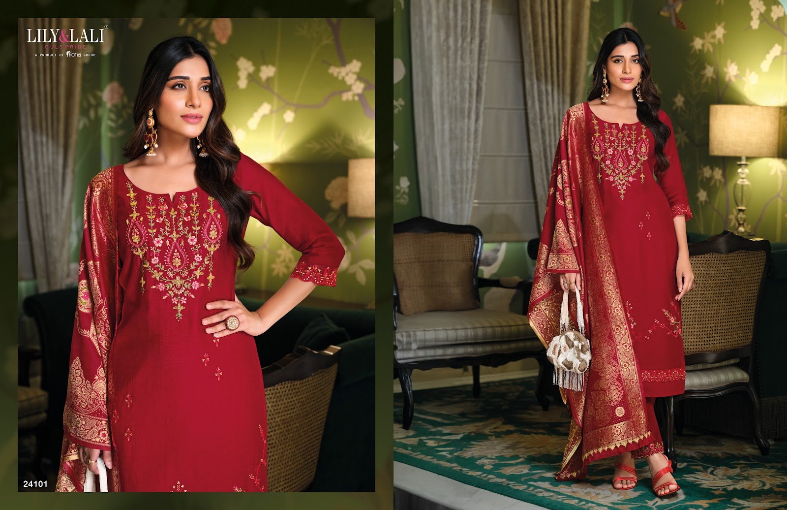 Hasmeena Vol 5 Lily Lali Viscose Readymade Pant Style Suits Wholesale