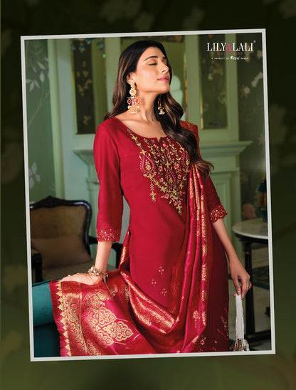 Hasmeena Vol 5 Lily Lali Viscose Readymade Pant Style Suits Wholesale