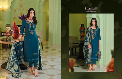 Hasmeena Vol 5 Lily Lali Viscose Readymade Pant Style Suits Wholesale