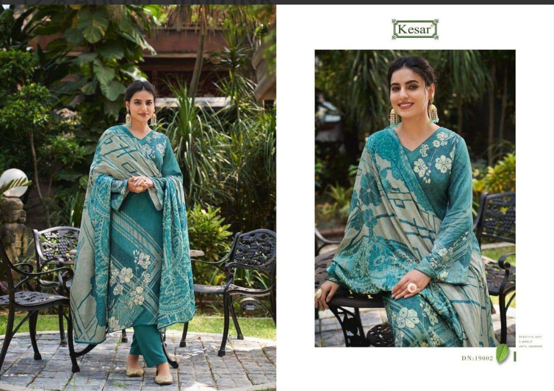 Hasrat Kesar Pure Viscose Pashmina Suits Wholesale Price