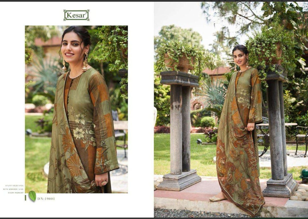 Hasrat Kesar Pure Viscose Pashmina Suits Wholesale Price