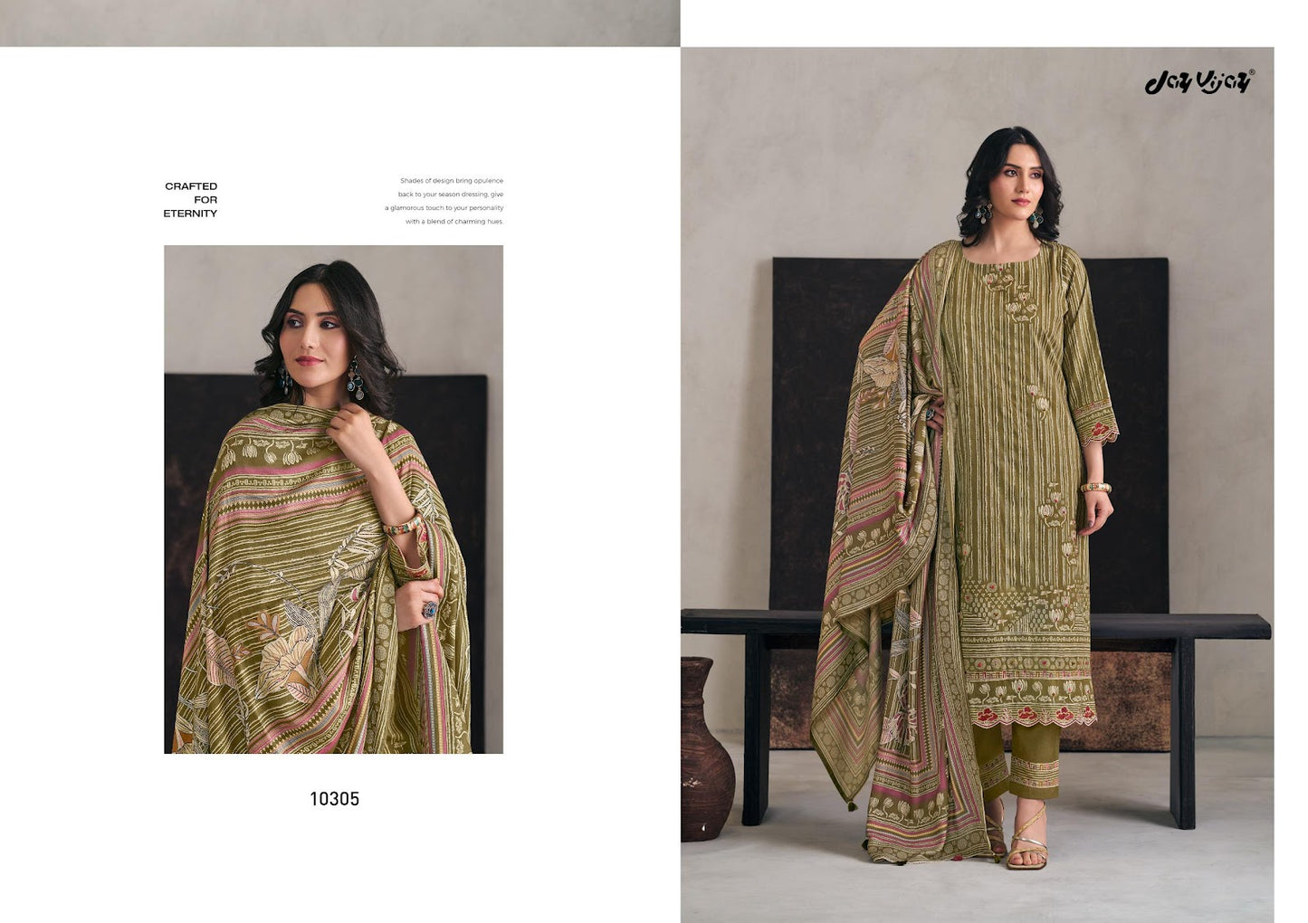 Hasrate Jay Vijay Pant Style Suits Exporter Gujarat