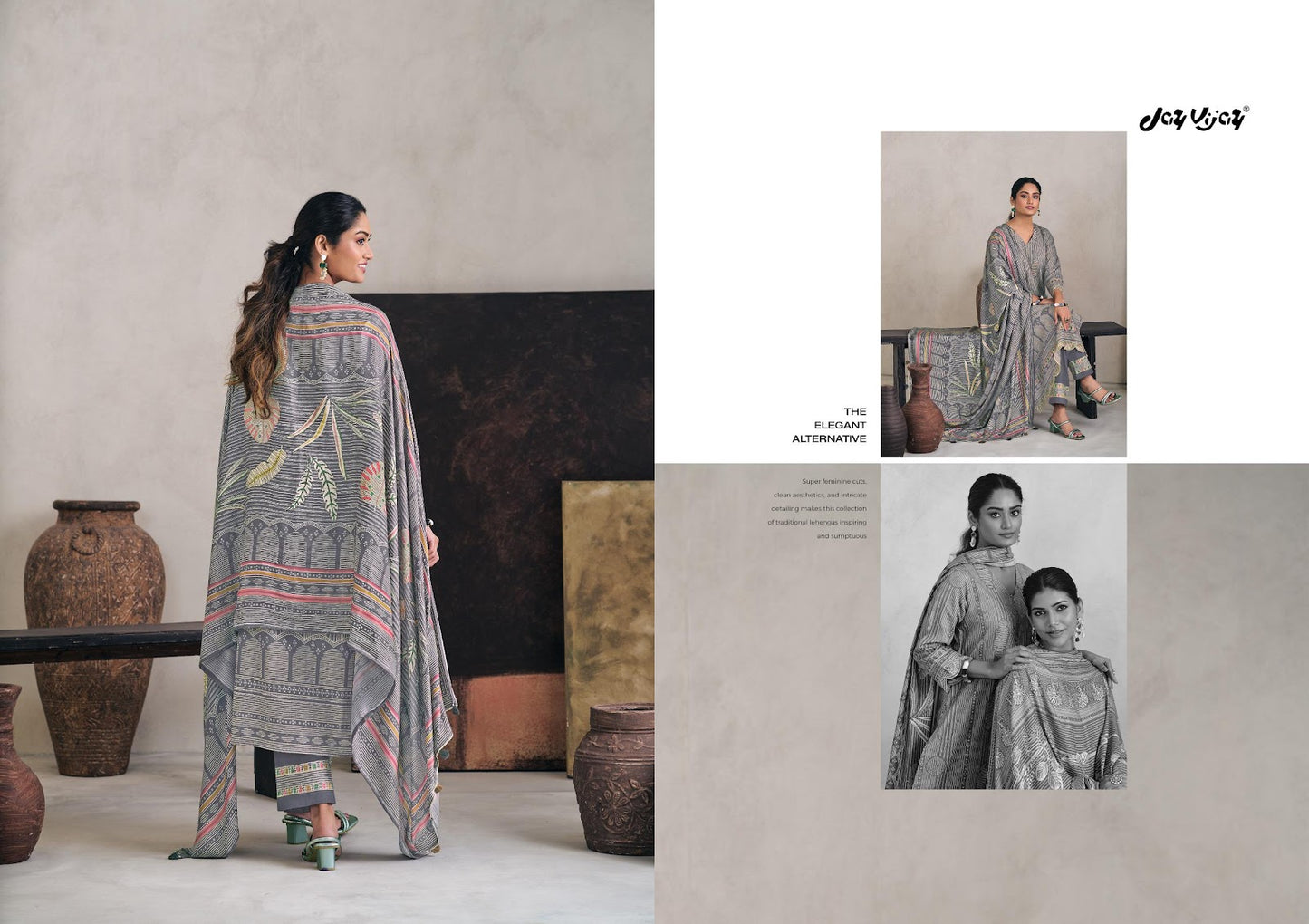 Hasrate Jay Vijay Pant Style Suits Exporter Gujarat