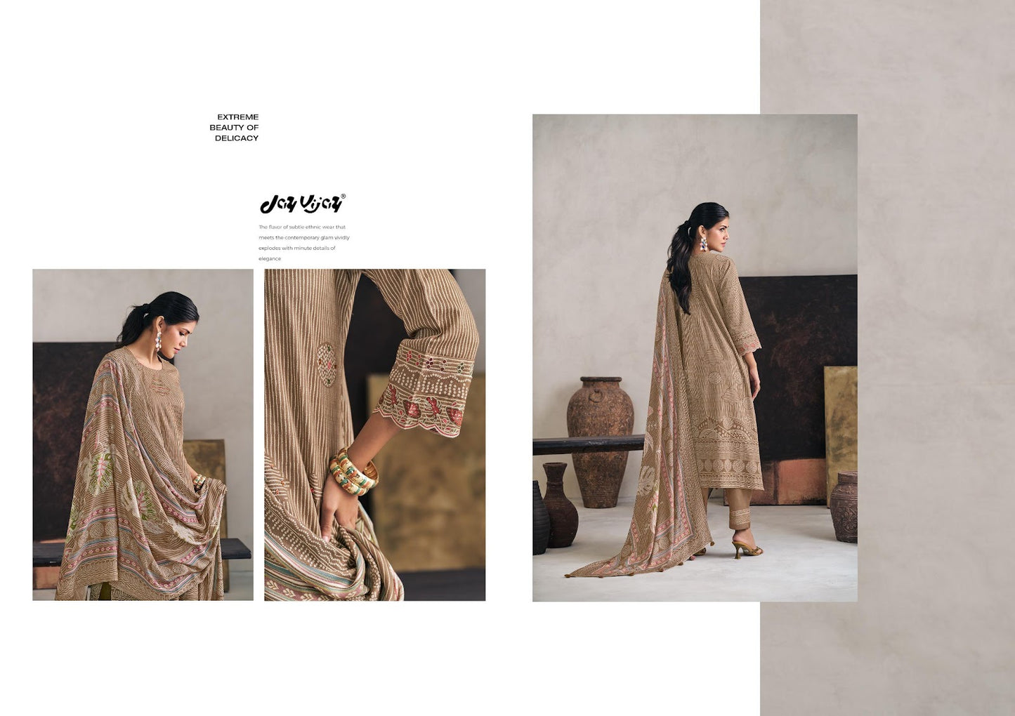 Hasrate Jay Vijay Pant Style Suits Exporter Gujarat