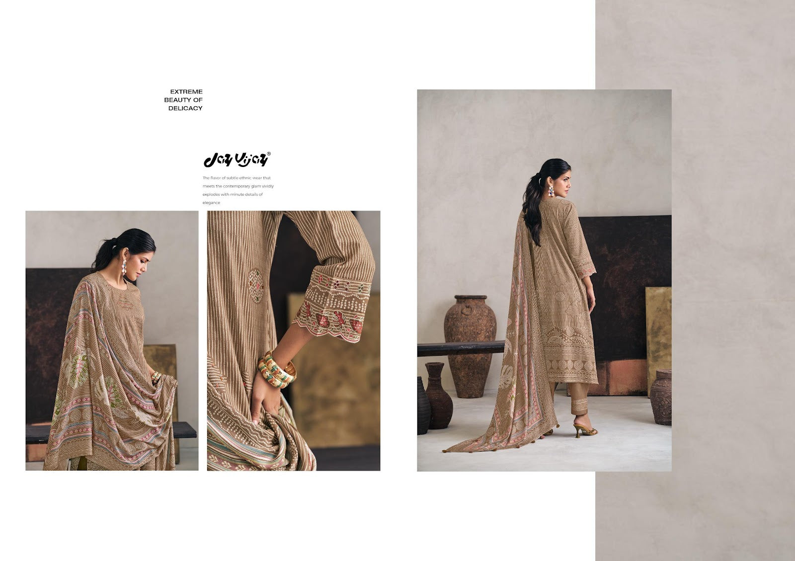 Hasrate Jay Vijay Pant Style Suits Exporter Gujarat