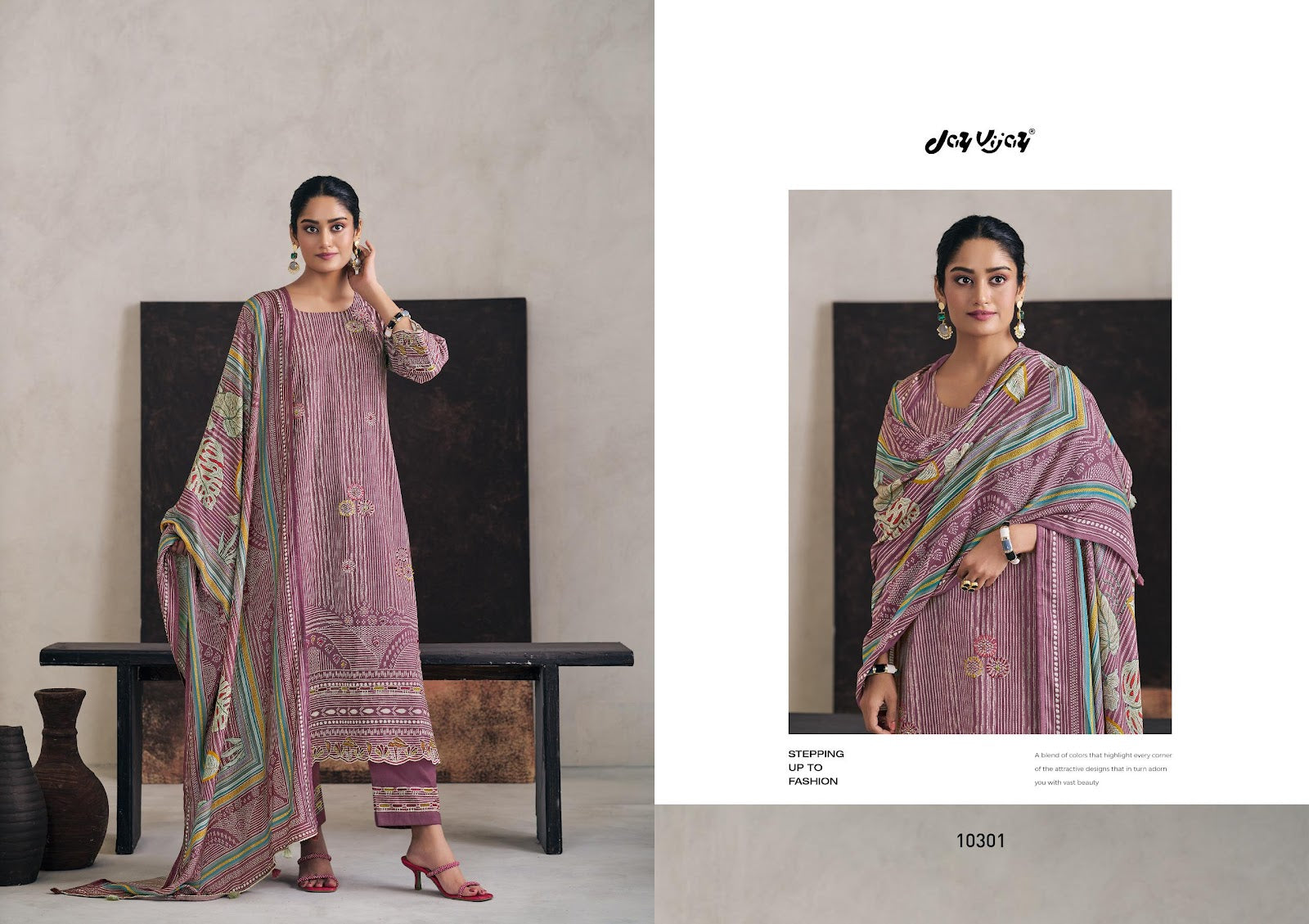 Hasrate Jay Vijay Pant Style Suits Exporter Gujarat