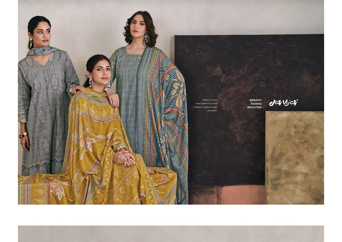 Hasrate Jay Vijay Pant Style Suits Exporter Gujarat