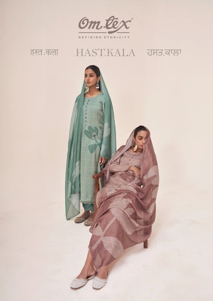 Hastkala Omtex Muslin Pant Style Suits Exporter Ahmedabad