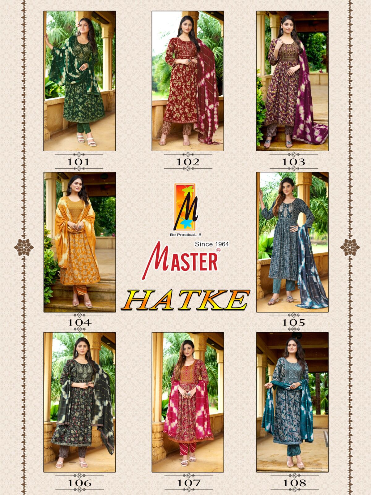 Hatke Master Capsule Print Readymade Anarkali Suits Wholesaler