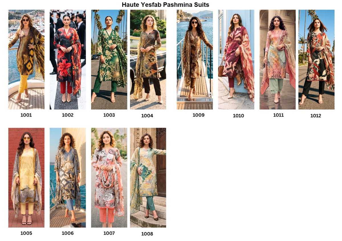 Haute Yesfab Pashmina Suits Wholesaler Gujarat
