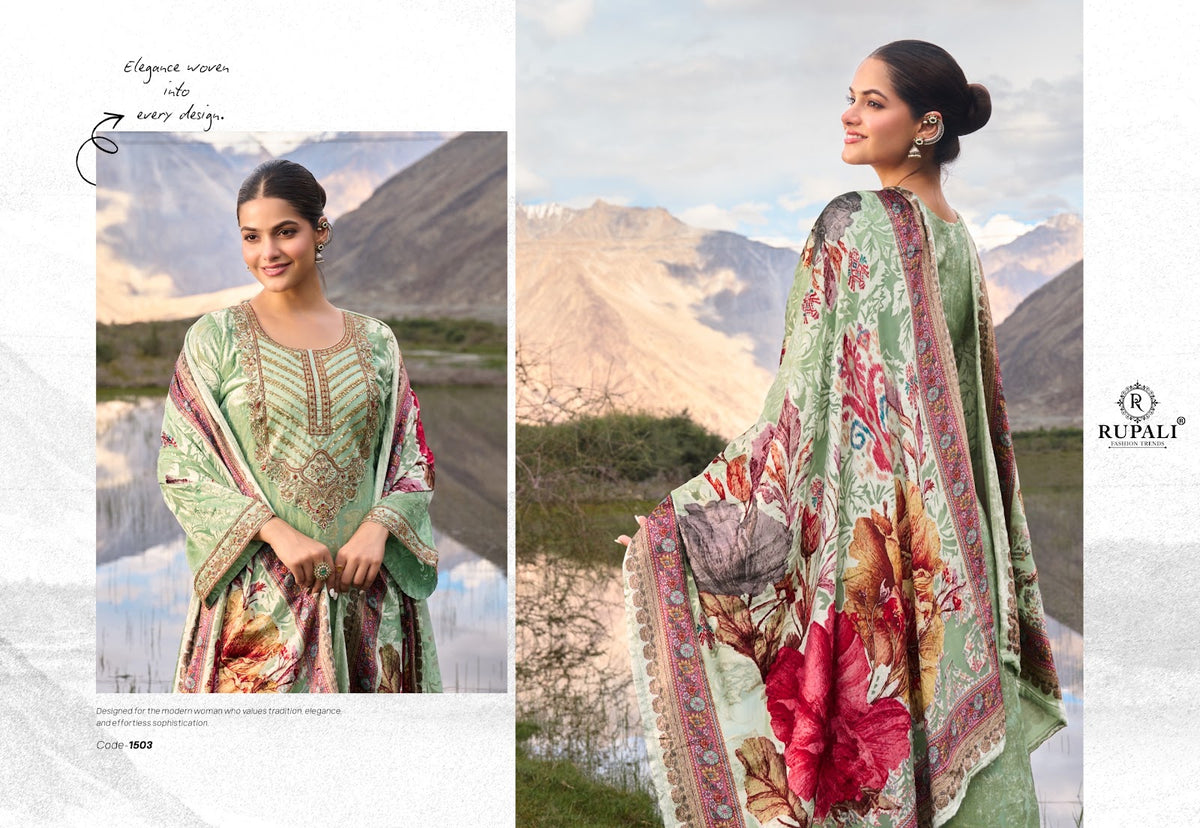 Haven Rupali Viscose Velvet Suits Supplier India