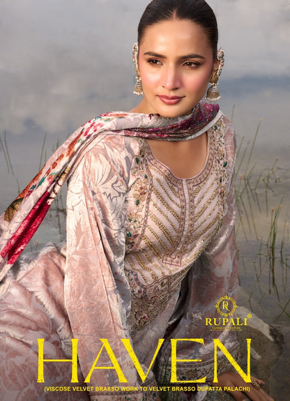 Haven Rupali Viscose Velvet Suits Supplier India