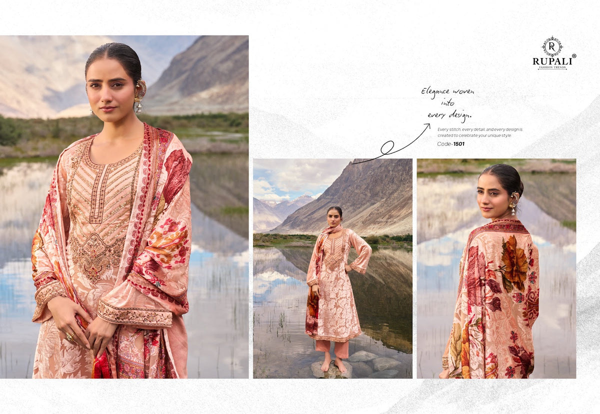 Haven Rupali Viscose Velvet Suits Supplier India