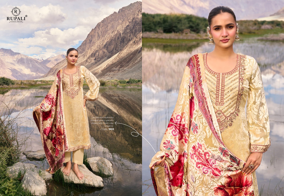 Haven Rupali Viscose Velvet Suits Supplier India