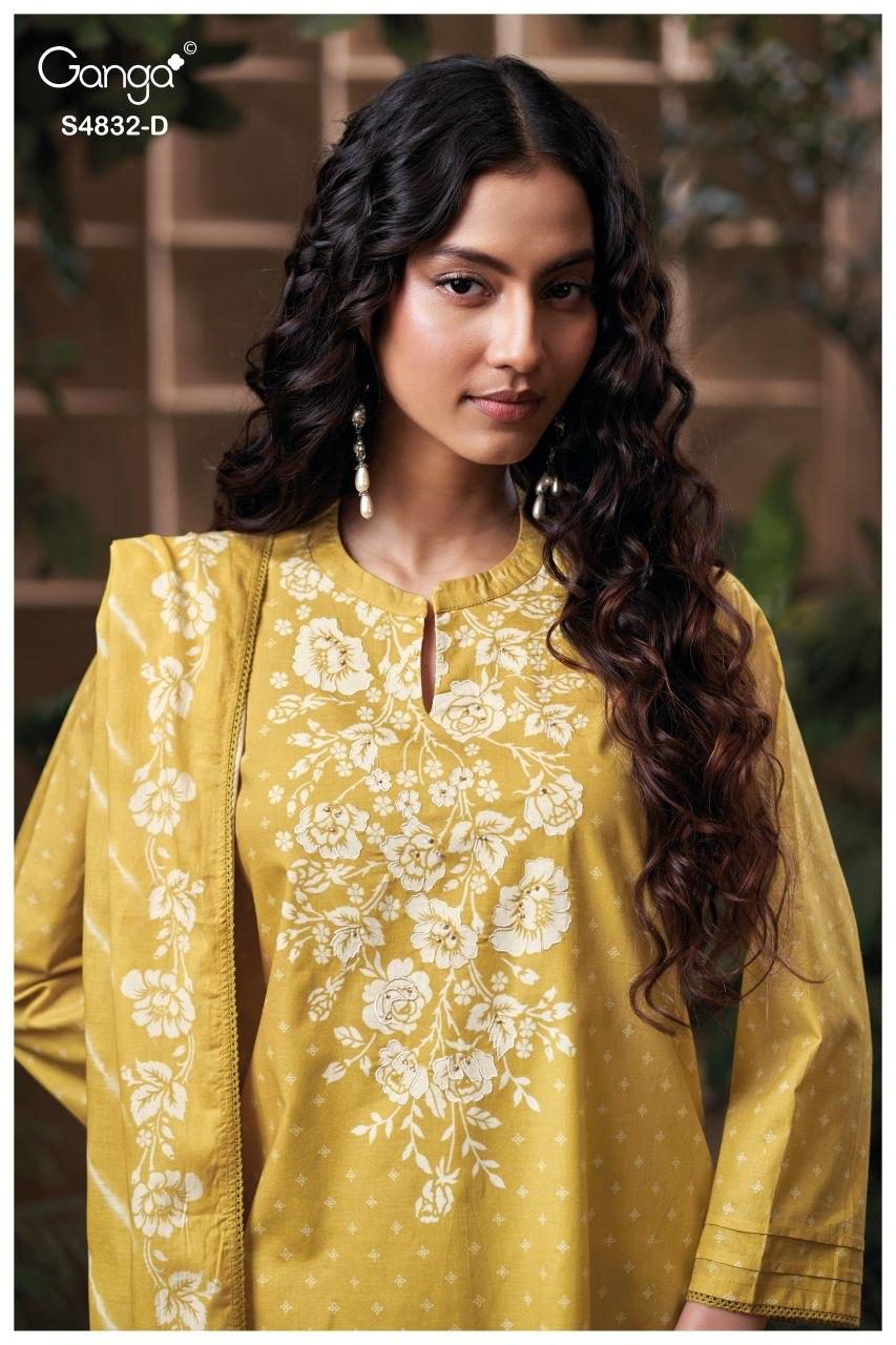 Havya 4832 Ganga Cotton Plazzo Style Suits Manufacturer