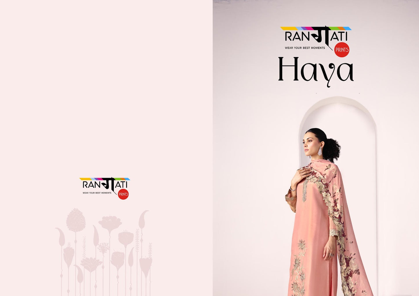 Haya Rangati Prints Silk Pant Style Suits Wholesaler Ahmedabad