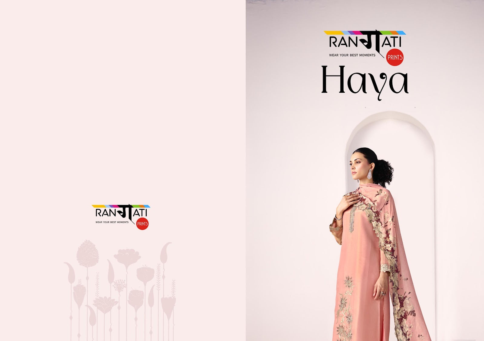 Haya Rangati Prints Silk Pant Style Suits Wholesaler Ahmedabad