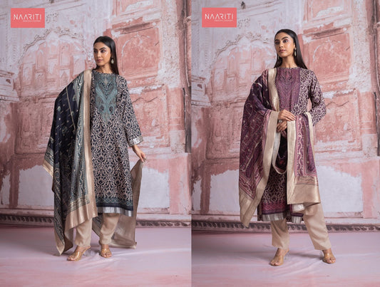 Hayaam Naariti Pure Silk Pant Style Suits Manufacturer Gujarat