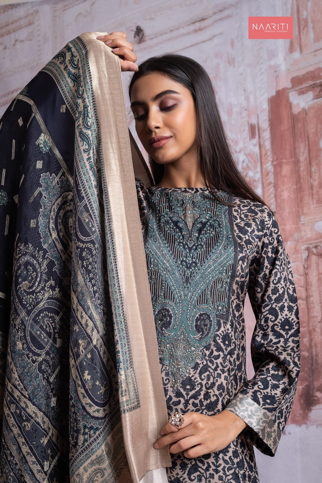 Hayaam Naariti Pure Silk Pant Style Suits Manufacturer Gujarat