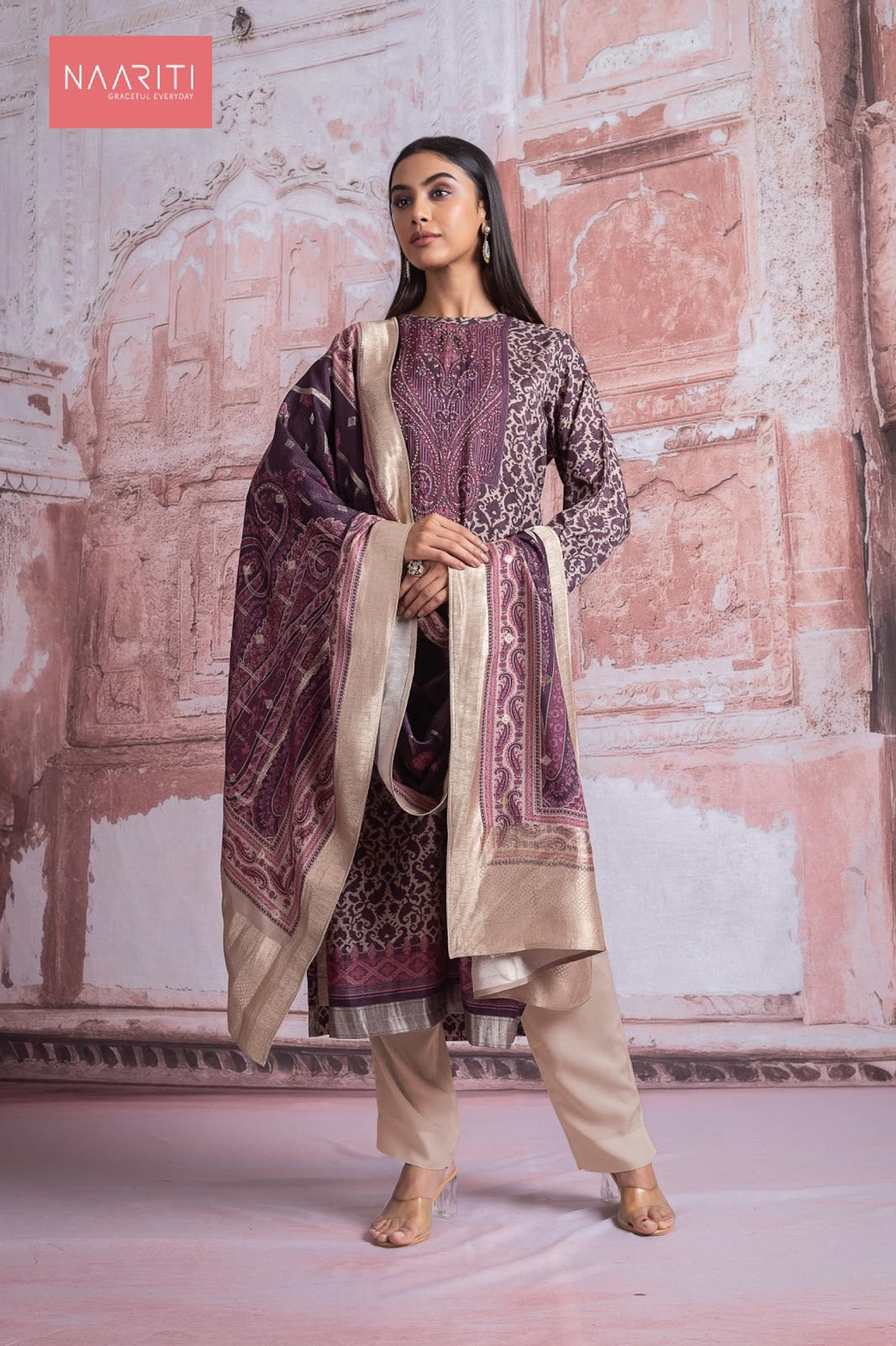 Hayaam Naariti Pure Silk Pant Style Suits Manufacturer Gujarat