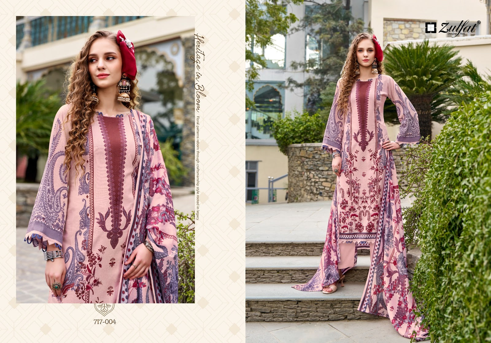 Hayami Vol 2 Zulfat Designer Cotton Karachi Salwar Suits Manufacturer Ahmedabad