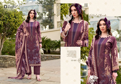 Hayami Vol 2 Zulfat Designer Cotton Karachi Salwar Suits Manufacturer Ahmedabad