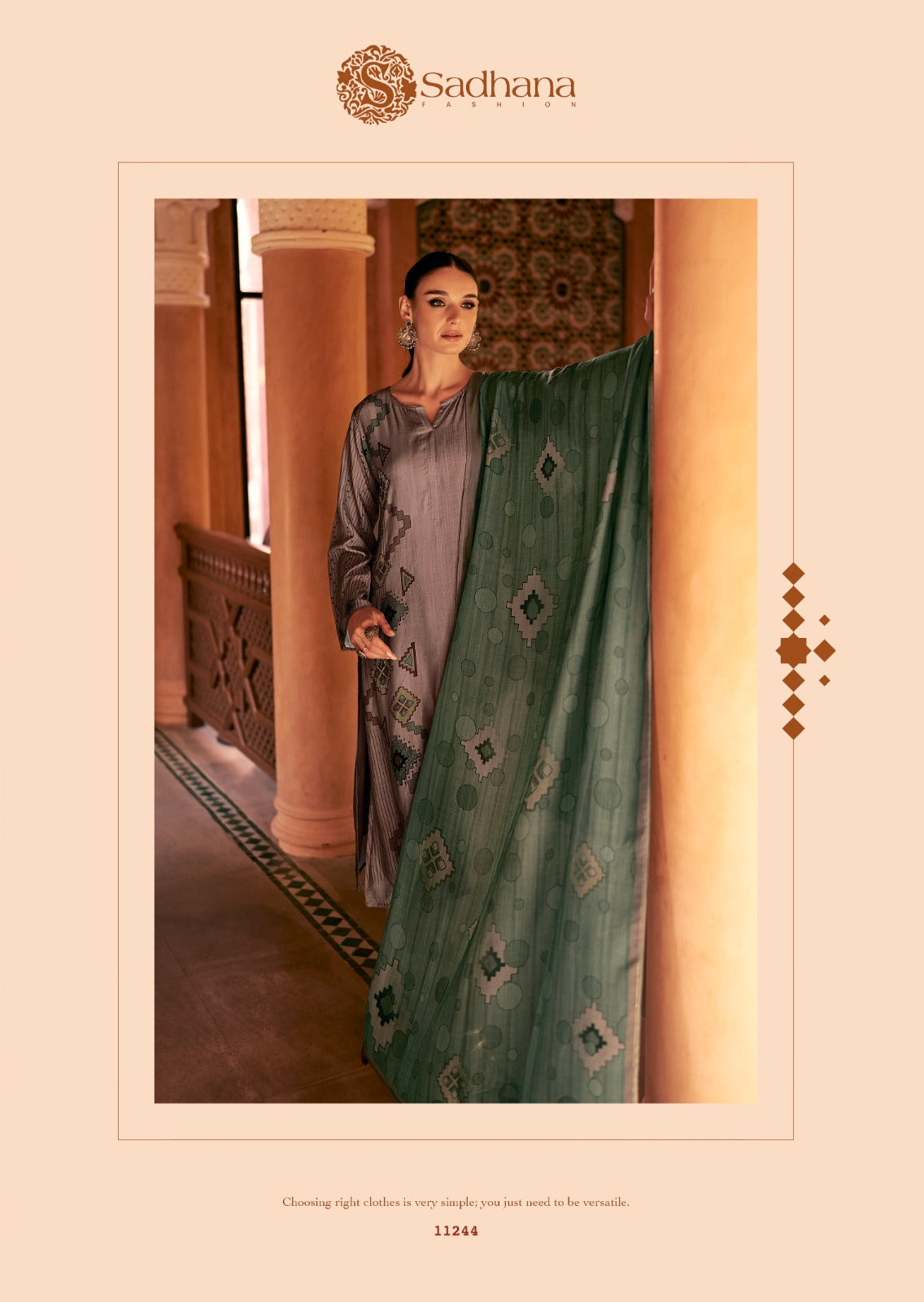Hayat Sadhana Muslin Silk Pant Style Suits Manufacturer India