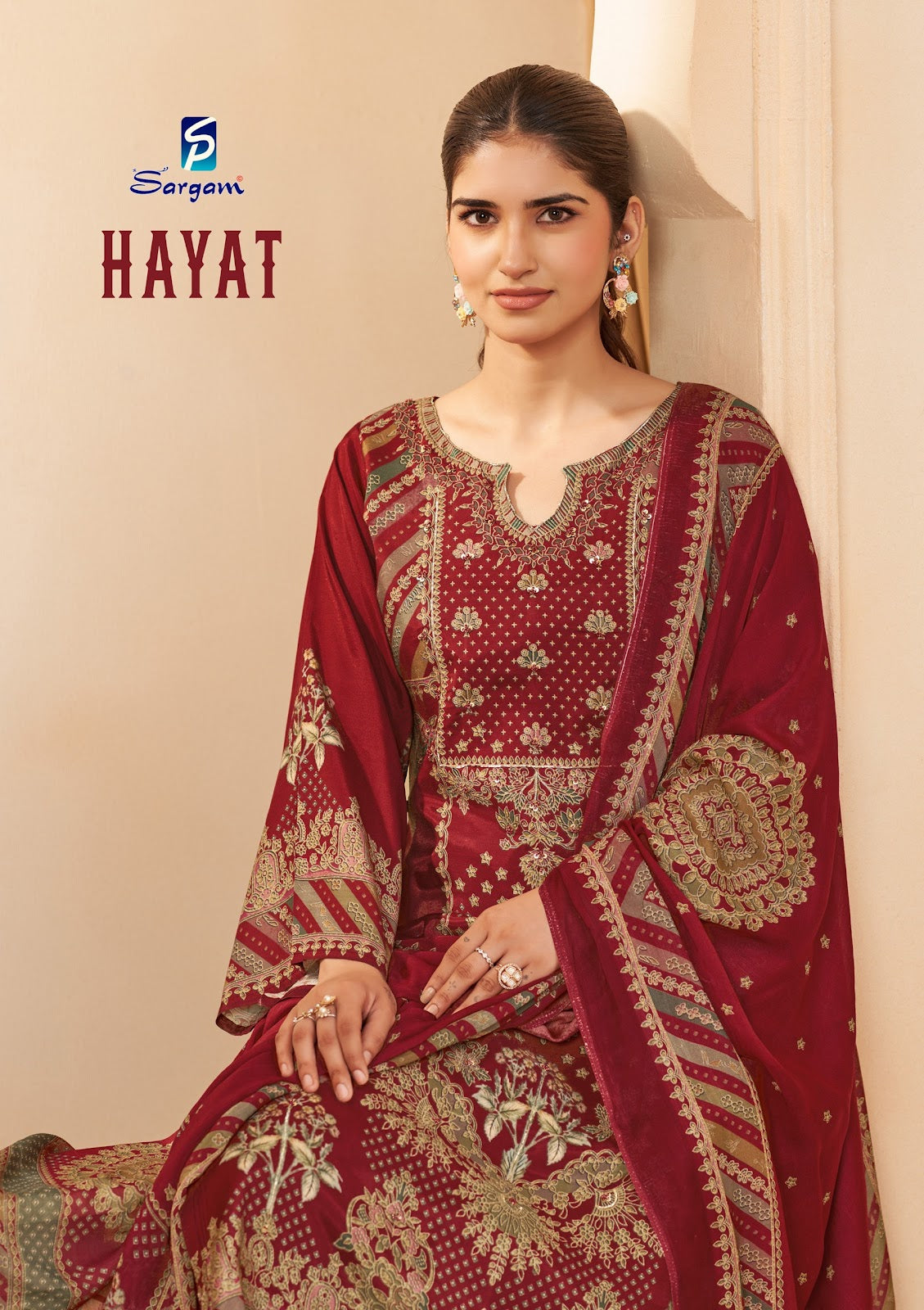 Hayat Sargam Prints Bemberg Muslin Pant Style Suits Supplier Gujarat