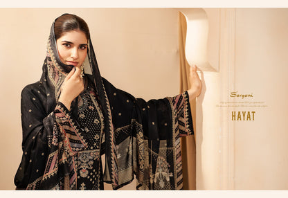 Hayat Sargam Prints Bemberg Muslin Pant Style Suits Supplier Gujarat
