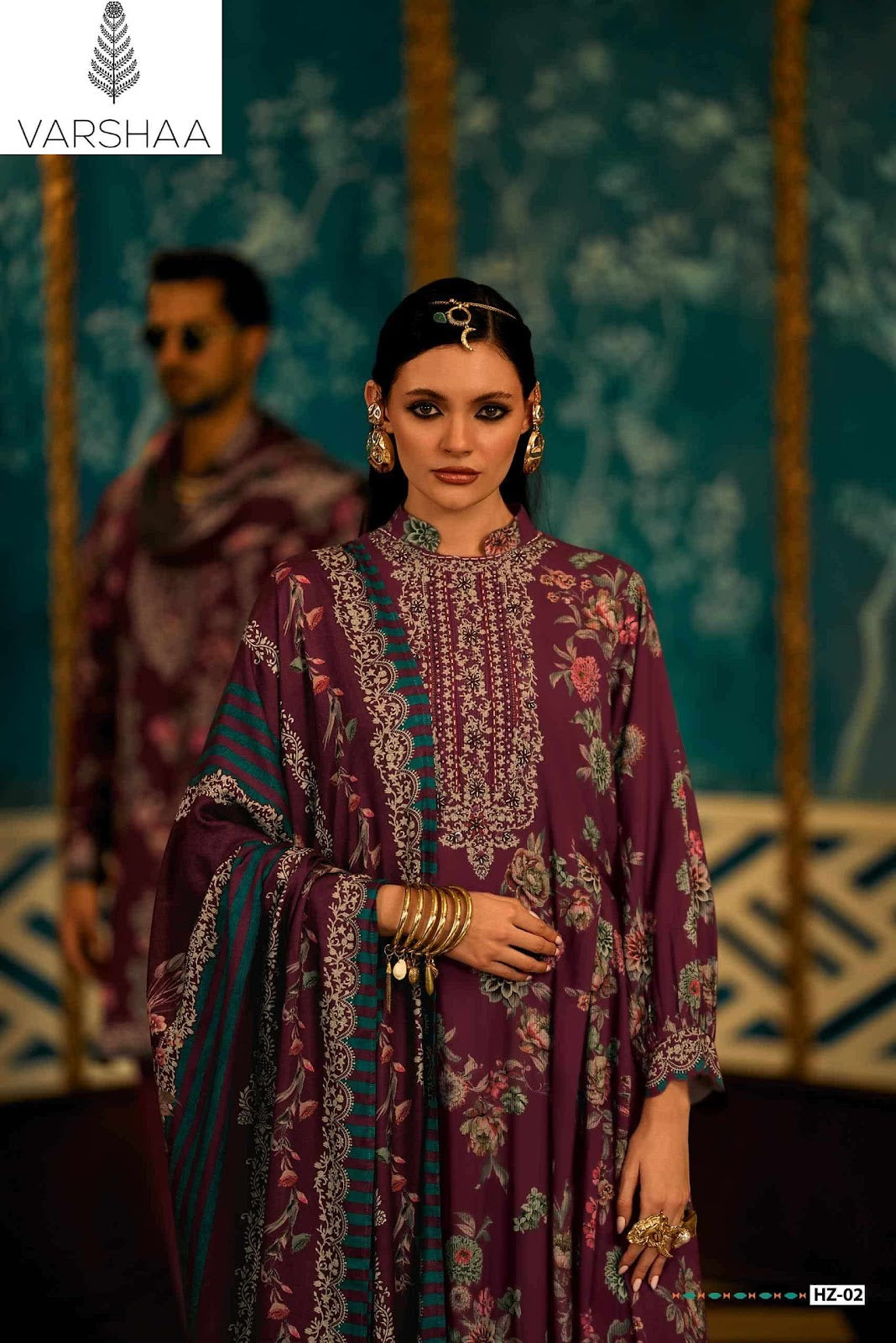 Hayzen Varshaa Viscose Muslin Pant Style Suits Supplier India