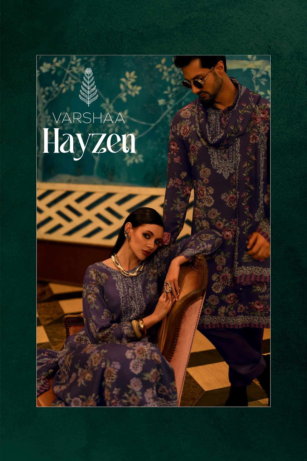 Hayzen Varshaa Viscose Muslin Pant Style Suits Supplier India