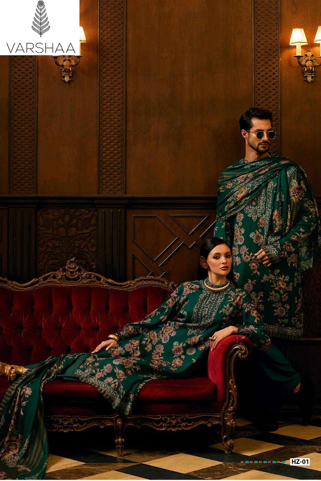 Hayzen Varshaa Viscose Muslin Pant Style Suits Supplier India